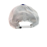Quiksilver Mens Blue Cotton Mesh Logo Snapback Hat OSFM Adjustable