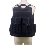 Vera Bradley Women’s Black Quilted Fabric With Multiple Pockets Backpack Size M