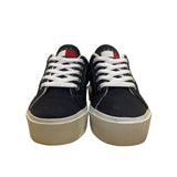 Tommy Hilfiger Men’s Navy Canvas Slip-On Lace-Up  Backless Sneakers Size 7.5