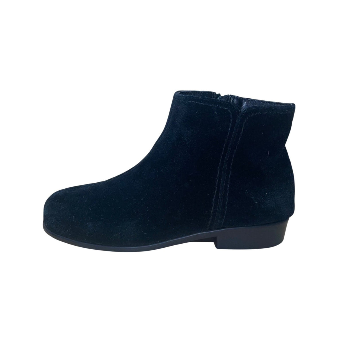 Aerosoles Women’s Black Suede Side Zipper Double Trouble Ankle Boots Size 7.5M