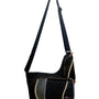 Detours Women’s Black & Gray Quilted Nylon Reflective Crossbody Messenger Bag