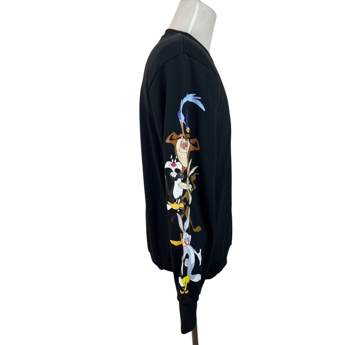 Looney Tunes Men's Black Long Sleeve Sweatshirt Sz L