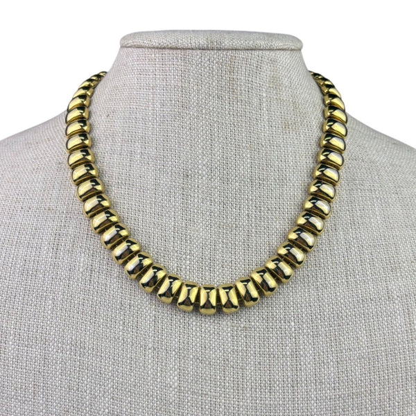 Gold Tone Cleopatra Style Womens Metal Necklace Statement Jewelry Choker Chain