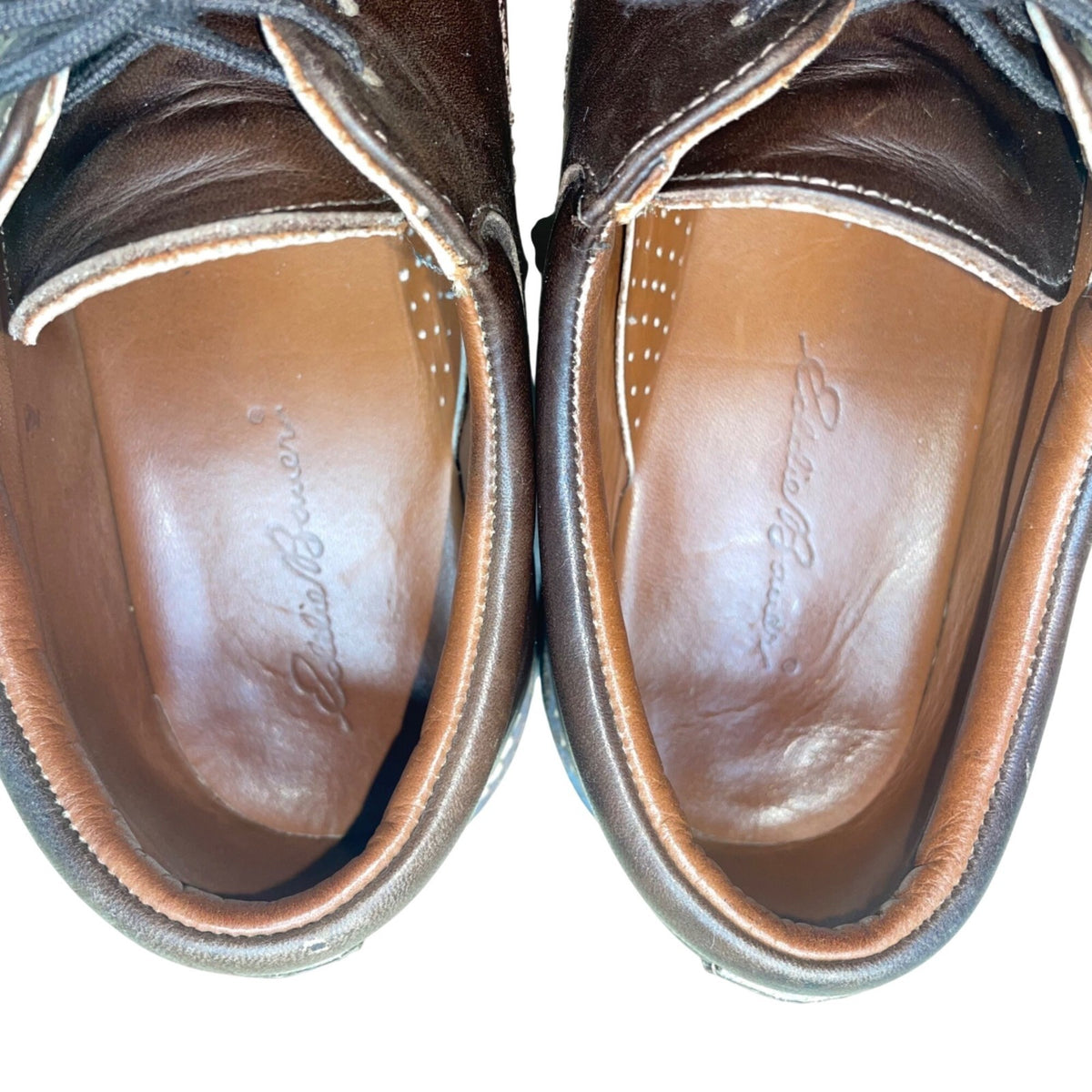 Eddie Bauer Men’s Brown Leather Derby Style Dress Shoes Size 8.5M