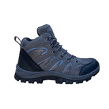 Cushionaire Women’s Gray & Blue Mesh & Faux Suede Bixton Hiking Boots Size 6.5M