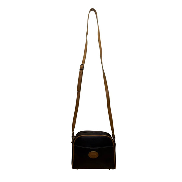 Vintage 80's 90's Esprit Women’s Black & Brown Faux LeatherCrossbody Bag