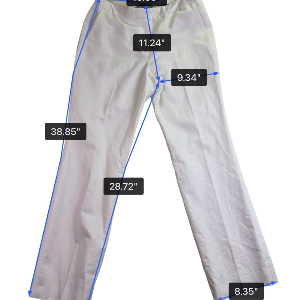 Brooks Brothers Womens White Caroline Fit Mid-Rise Dress Pants Size 12