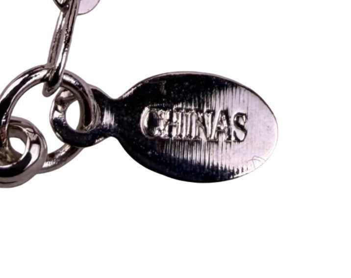 Aposhine Womens Silver Tone Rhinestone Heart Pendant Necklace With Chain Jewelry