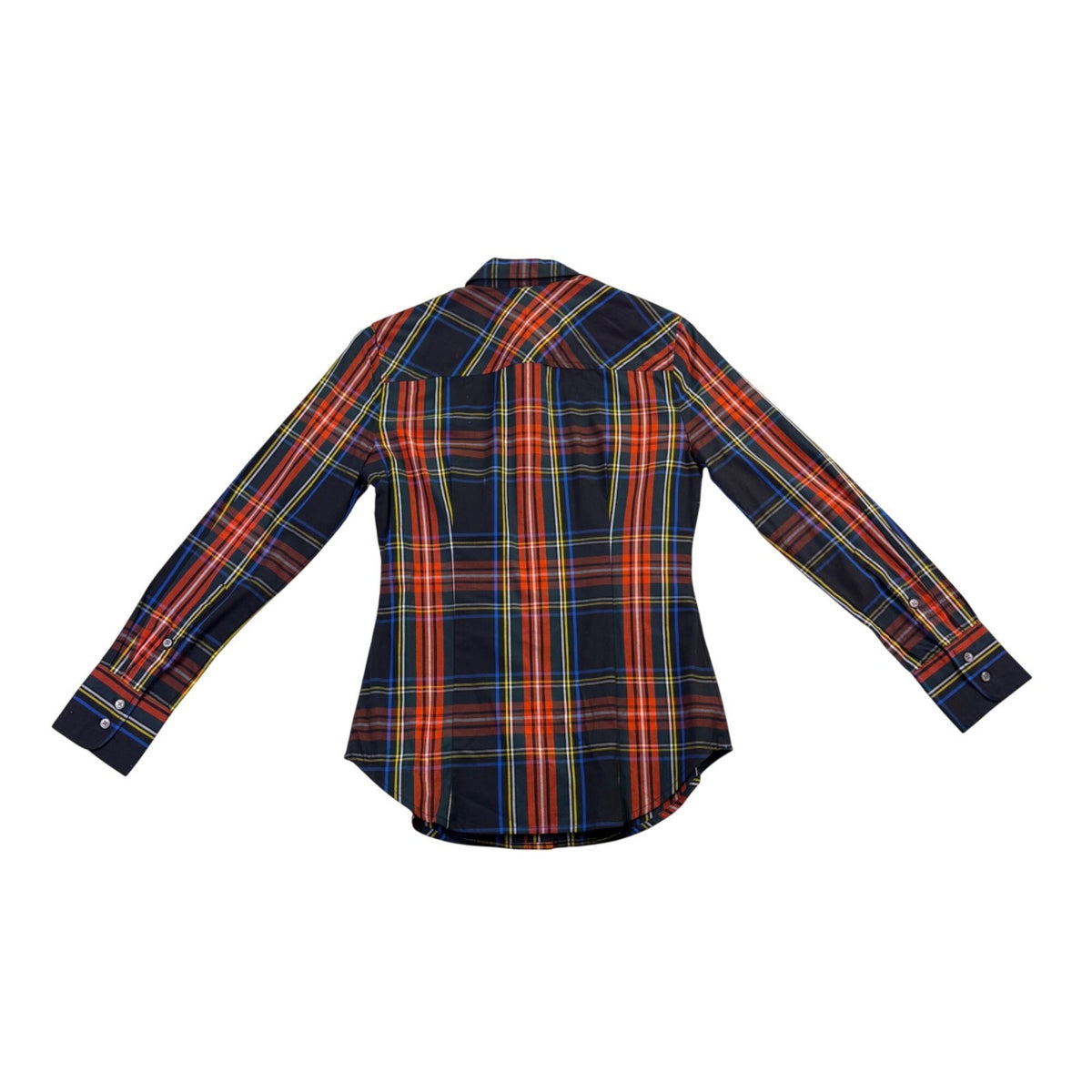 J.Crew Womens Multi-Color Plaid Slim-Fit Button-Up Long Sleeve Shirt Size 0P