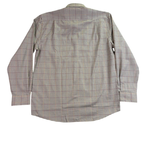 Barbour Mens Brown/Green Checked Shirt Regular Fit Sz XL
