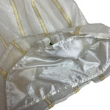 Traditional Girls White & Gold Embroidered Dress With Sleeveless Design