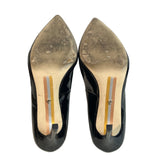 Sam Edelman Hazel Pump Pointed Toe Stiletto Black Gold Sparkle High Heels Sz 9.5