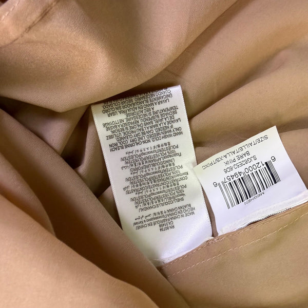 BCBG Max Azria Womens Beige Pleated Halter Maxi Dress Size XS