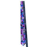 Garcia Mens Multi-Color 100% Silk Tie Abstract Brushstroke Pattern