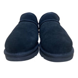 UGG Women’s Black Suede Cozetta Luxe Shearling Slip-On Mule Slippers Size 8