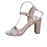 Dream Pairs Women’s Light Pink Suede Ankle Strap Gisela Heeled Sandals Size 8.5