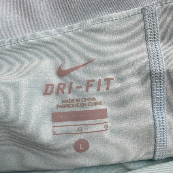 Nike Womens Light Blue Dri-Fit Athletic Performance Skort Size L