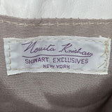 Novita Krishan Women’s White Snakeskin Embossed Rhinestone Clasp Crossbody Bag