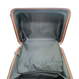 Tilymol Black & Orange Telescopic Handle TSA Lock Hard-Shell Spinner Luggage