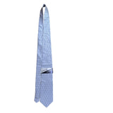 Arrow Mens Silver & Blue 100% Silk Geometric Pattern Neck Tie Versatile Design