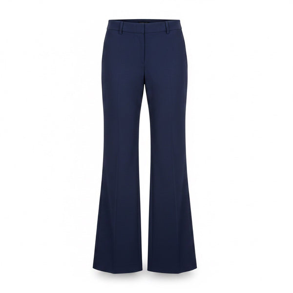 BCBGMaxAzria Womens Navy Flared Dress Pants Size 8