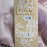 Eureka Womens Black & Nude Sleeveless Beaded Sheath Dress Size L