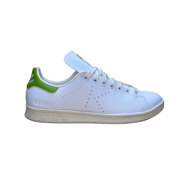 Adidas Stan Smith Men’s White & Green Kermit The Frog Lace Up Sneakers Size 9.5
