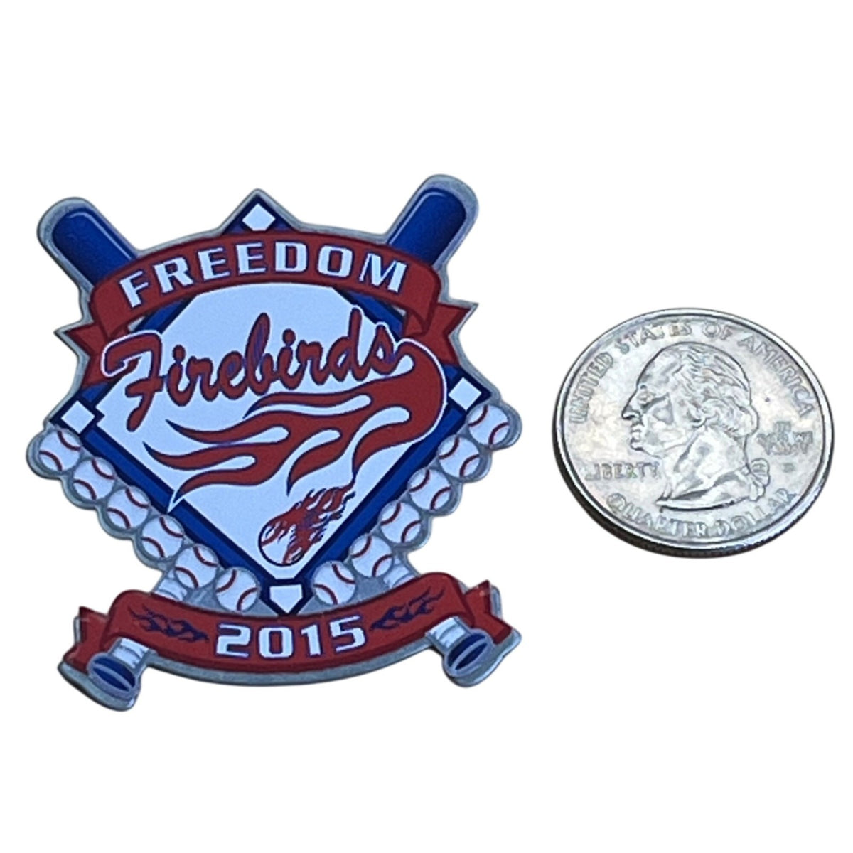 Freedom Firebirds 2015 Baseball Team Lapel Pin Collectible