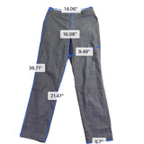 Uniqlo Womens Gray Plaid Straight-Leg Dress Pants Size S 26-27