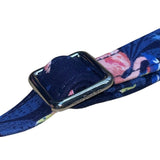 Vera Bradley Women’s Navy Flamingo Pattern Quilted Adjustable Crossbody Bag