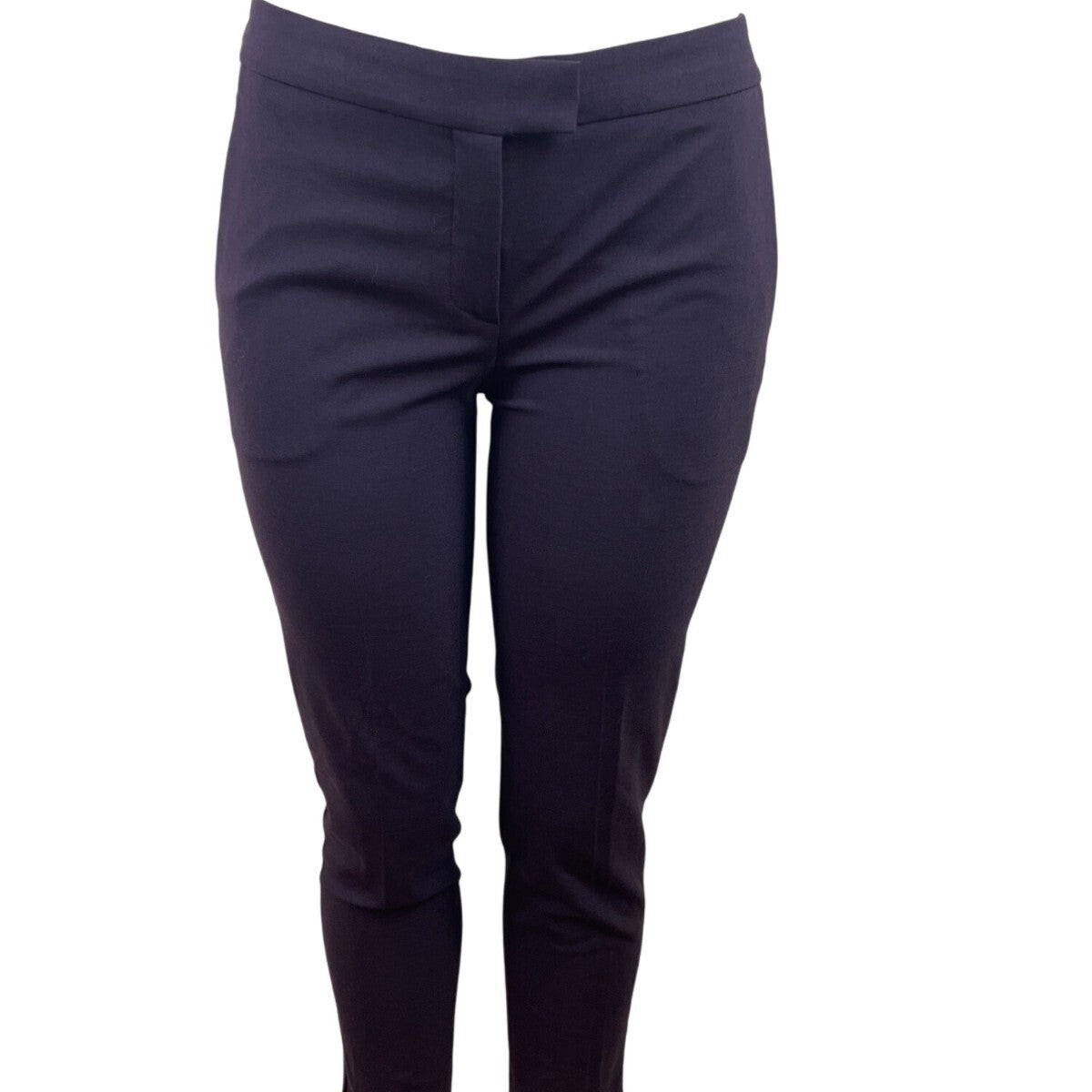 Theory Womens Purple Slim Fit Ankle Pants With Pockets & Hook Closure Size 4