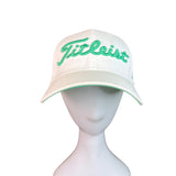 Titleist White/Green Polyester Golf Hat Small-Medium Fit