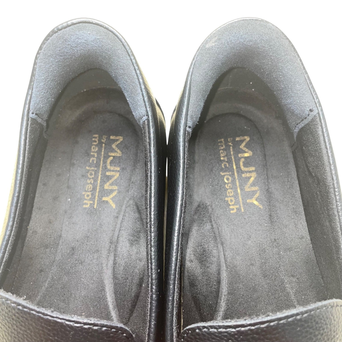 MJNY Marc Joseph Men’s Black Horse-bit Accent Slip-On Driving Loafers Size 8.5