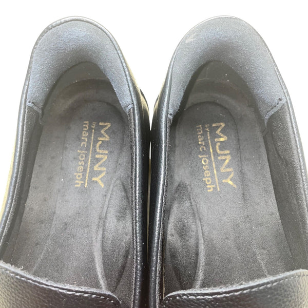 MJNY Marc Joseph Men’s Black Horse-bit Accent Slip-On Driving Loafers Size 8.5