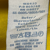 Boden Yellow Linen Sleeveless Top With Pink Trim & Embroidered Size US 6