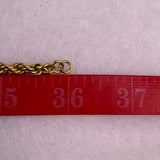 Monet Gold Tone Womens Rope Chain Necklace Vintage Classic Jewelry Piece