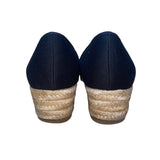 LifeStride Velocity Women’s Black Fabric Karma Wedge Espadrille Shoes Size 9.5M