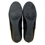 Anne Klein Sport Women’s Black Patent Leather Bow Slip-On Wedge Pumps Size 8.5M