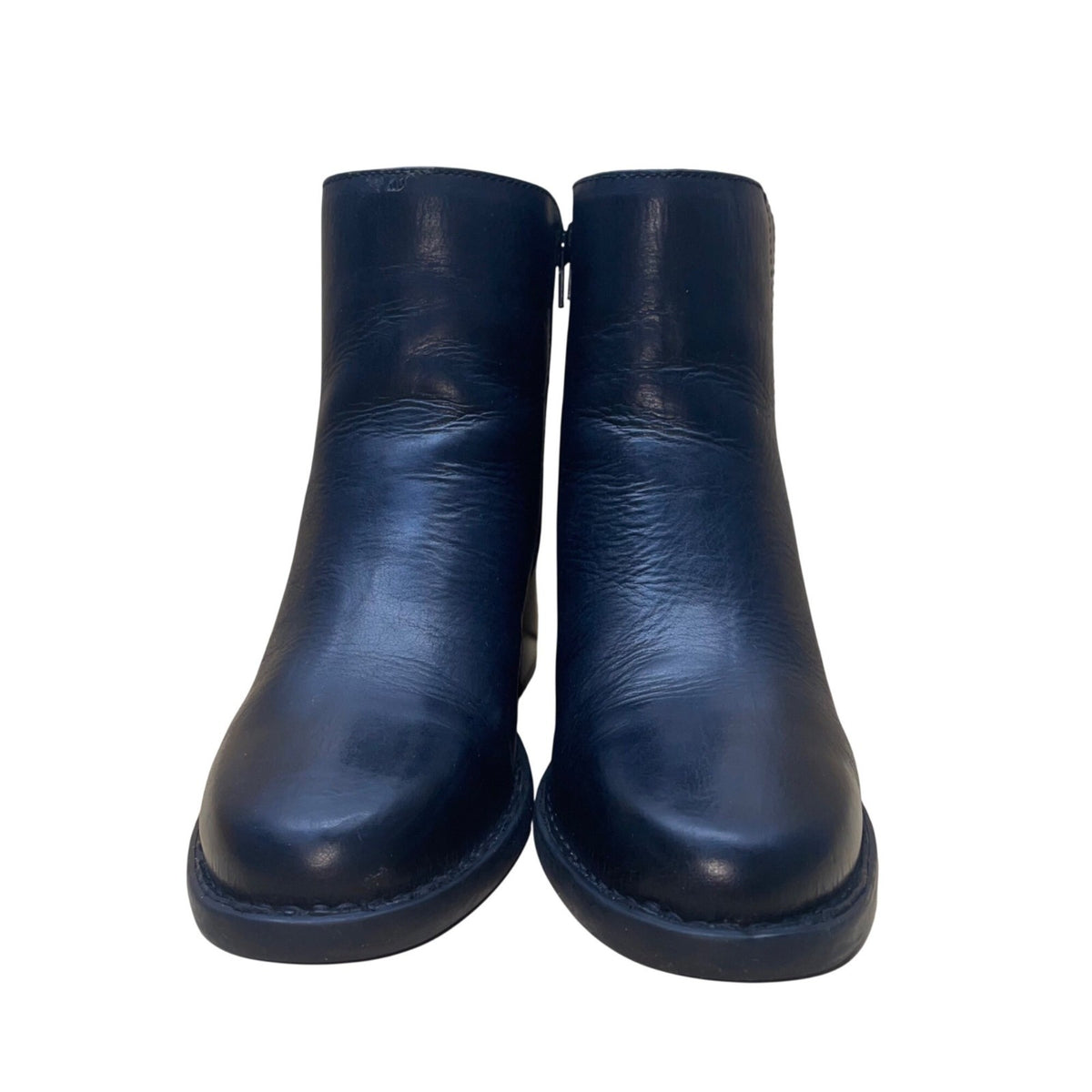 Born Women’s Black Leather Zip Up Closure Henni Chelsea Ankle Boots Size 8.5M