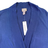 Chicos Womens Indigo Cardigan Long Sleeve Lightweight Fashion Piece Size 1