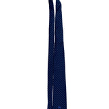 Christian D Mens Navy Blue Polyester & Silk Polka Dot Tie