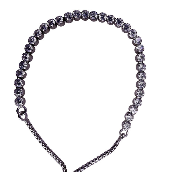 Pandora Womens Silver 925 Tennis Bracelet Cubic Zirconia Adjustable Elegant Jewe
