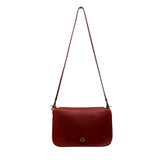 Coach Women’s Ruby Red Glove-Tanned Leather Turnlock Closure Crossbody Bag