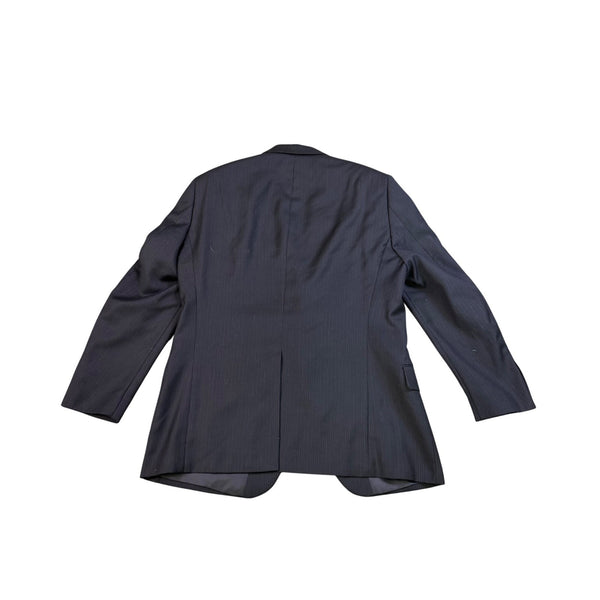 Dockers Mens Black Two-Button Suit Jacket Classy Office Ready Blazer 42R
