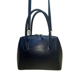 Museo Nacional Del Prado Women’s Black Leather Tote  Bag With Dual Handles