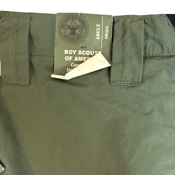 Boy Scouts Men’s Convertible Cargo Pants Green D-Ring Sz Adult Small - New