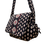 Vera Bradley Women’s Black Quilted Paisley Floral  Adjustable Crossbody Bag