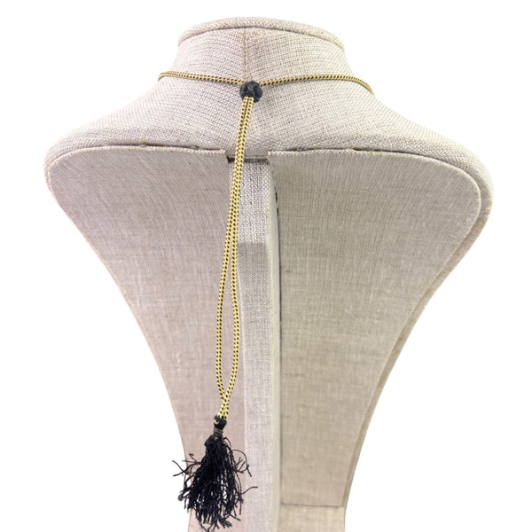 Indian Bridal Gold Tone Choker With Red Glass Beads Adjustable Handmade