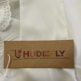 Hudiefly White Sleeveless Scalloped Layered Tank Top Open Back Design Sz L New