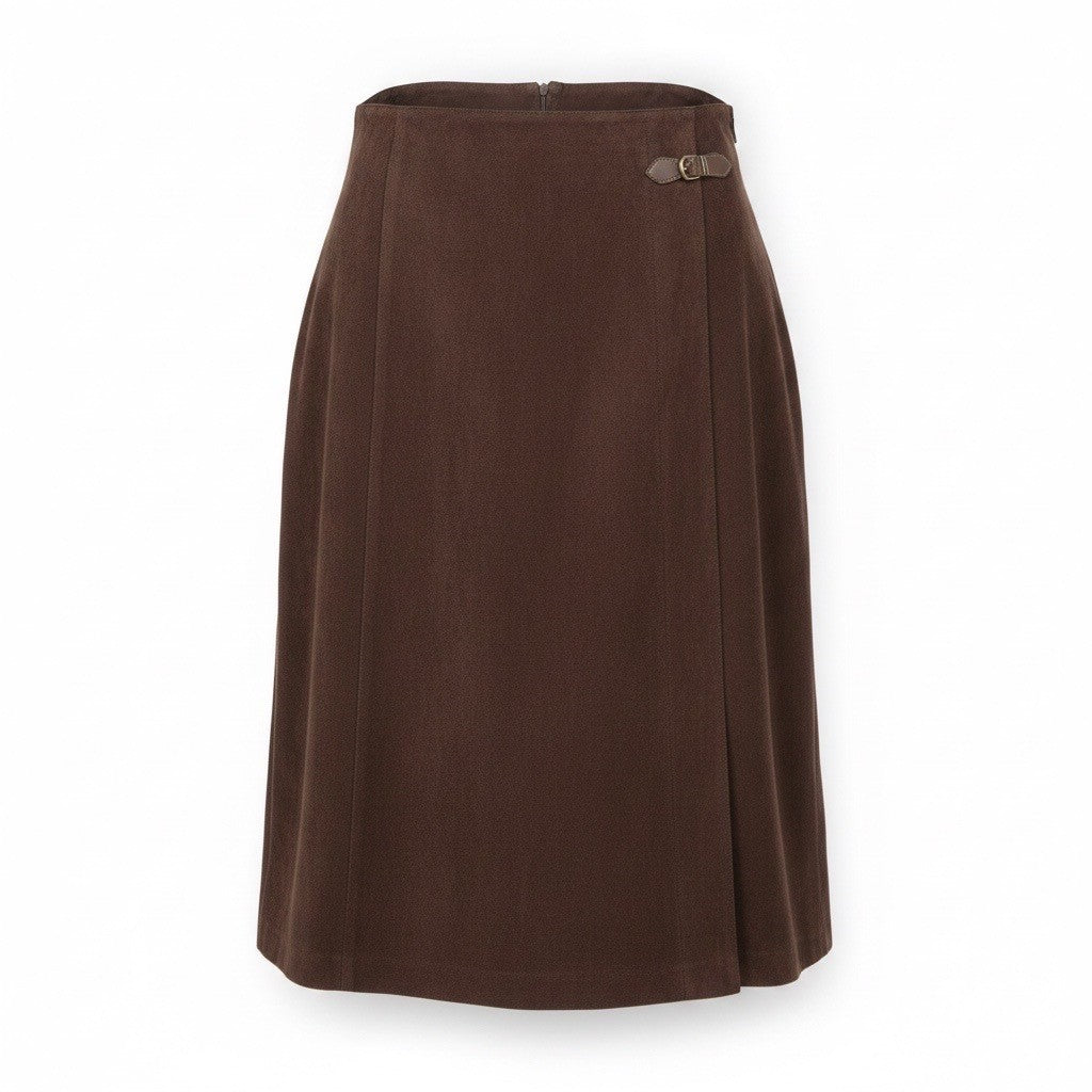 Dressbarn Womens Brown Knee Length Pencil Skirt With Buckle Size 20W  